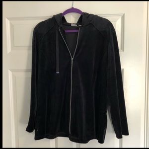 Chico’s light weight velvet black jacket
